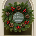Personalised Wreath Centre - Reindeer Sleigh