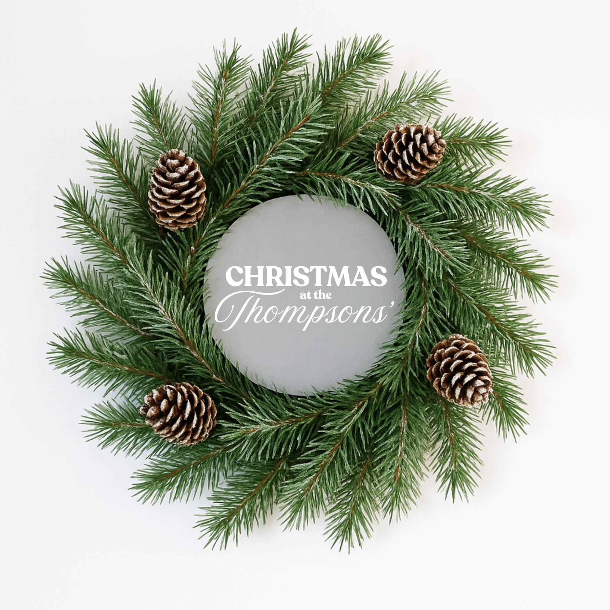 Personalised Wreath Centre - Family Name