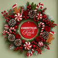 Personalised Wreath Centre - Family Name House