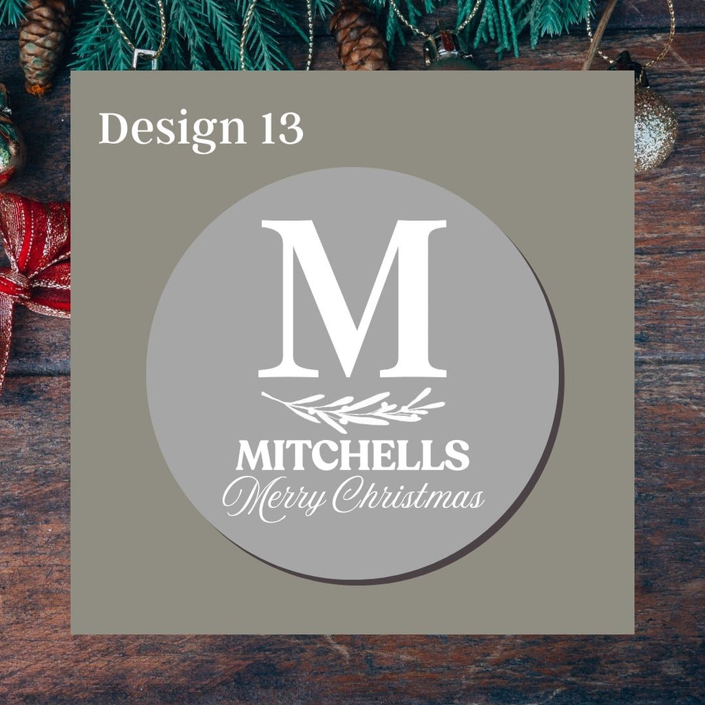 Handmade Wreath Sign - Personalised