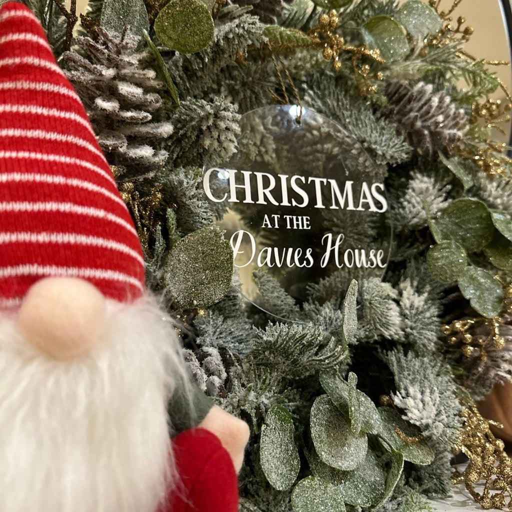 Handmade Wreath Sign - Personalised